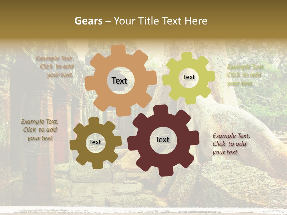 Angkor Archeology Tropical PowerPoint Template