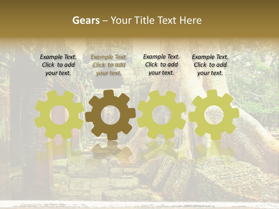 Angkor Archeology Tropical PowerPoint Template