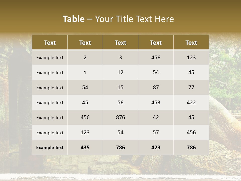 Angkor Archeology Tropical PowerPoint Template