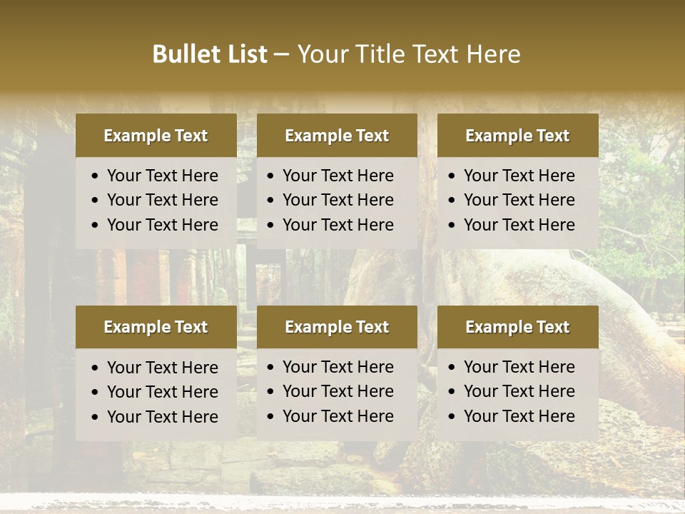 Angkor Archeology Tropical PowerPoint Template