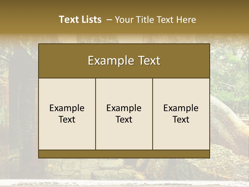 Angkor Archeology Tropical PowerPoint Template