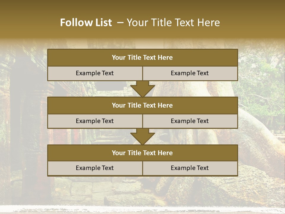 Angkor Archeology Tropical PowerPoint Template