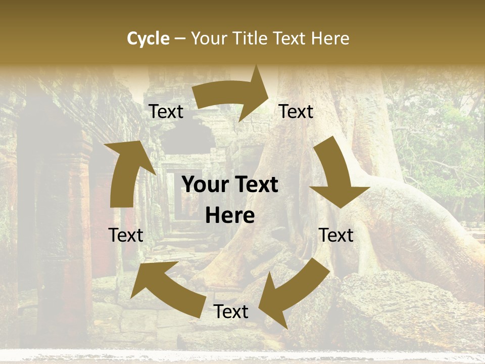 Angkor Archeology Tropical PowerPoint Template