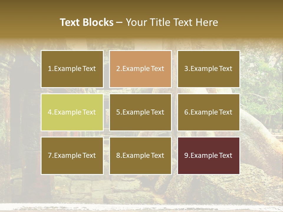 Angkor Archeology Tropical PowerPoint Template