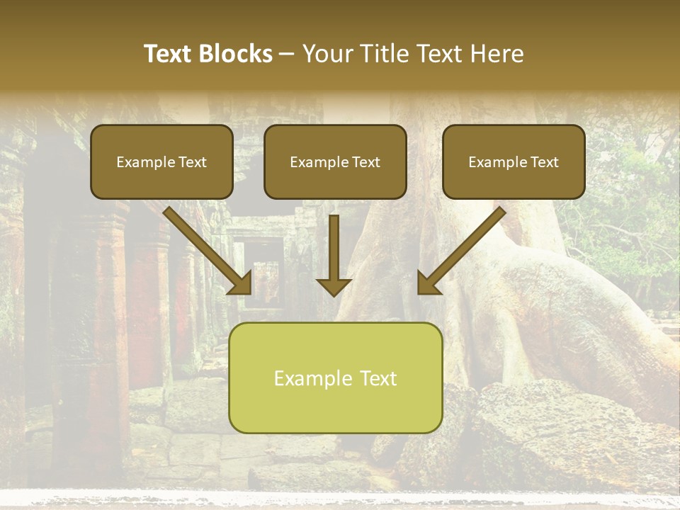 Angkor Archeology Tropical PowerPoint Template