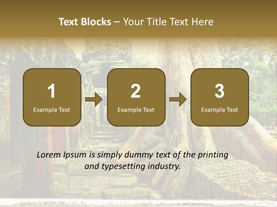 Angkor Archeology Tropical PowerPoint Template
