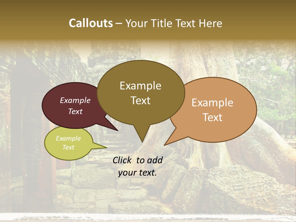 Angkor Archeology Tropical PowerPoint Template