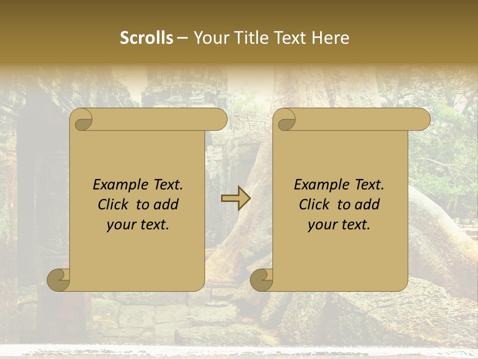 Angkor Archeology Tropical PowerPoint Template
