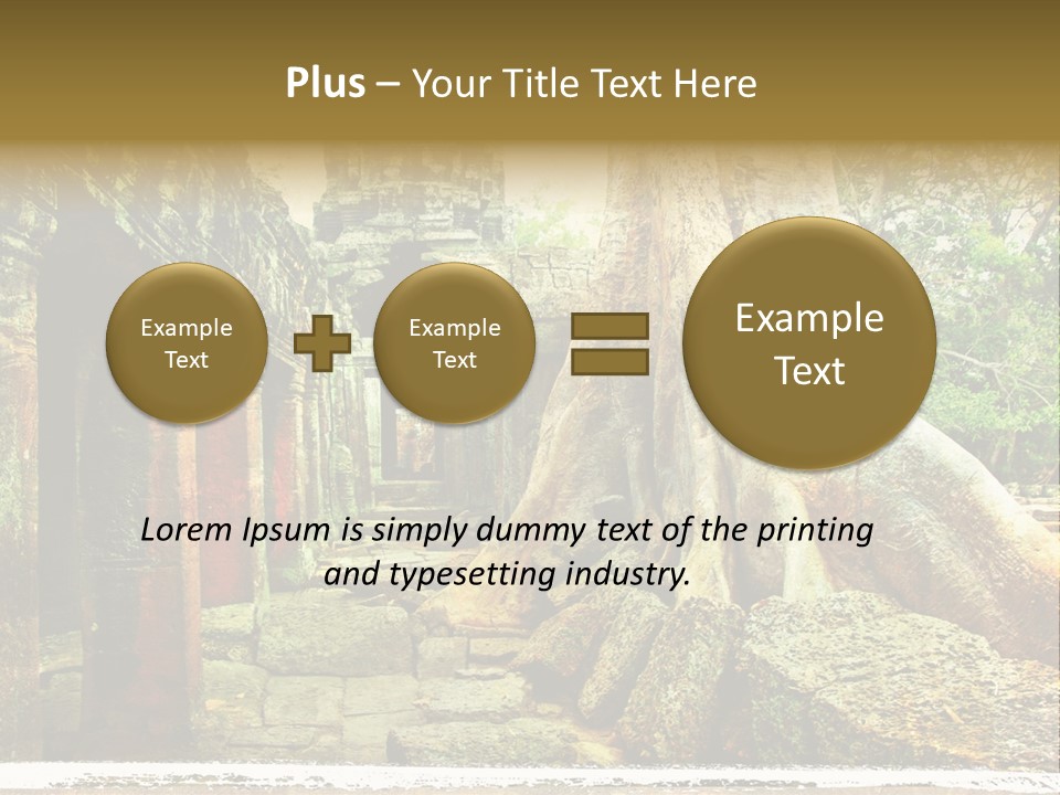 Angkor Archeology Tropical PowerPoint Template