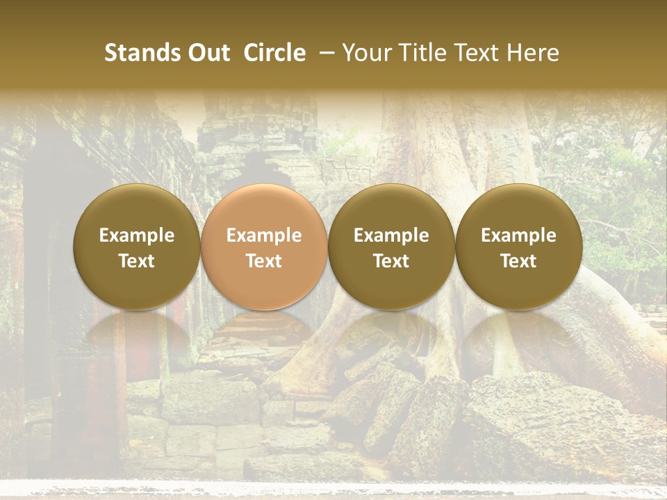Angkor Archeology Tropical PowerPoint Template