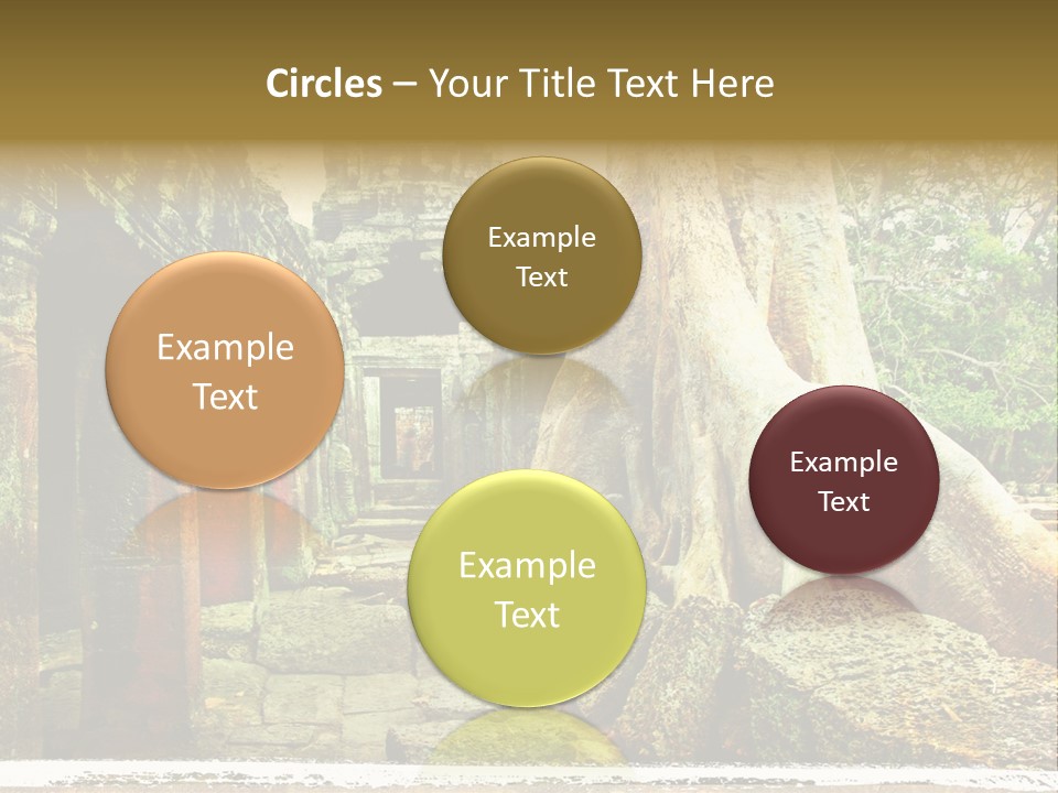 Angkor Archeology Tropical PowerPoint Template