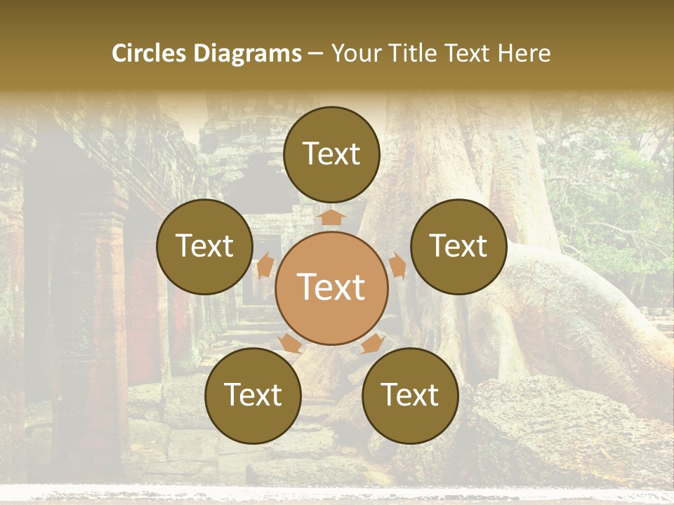 Angkor Archeology Tropical PowerPoint Template