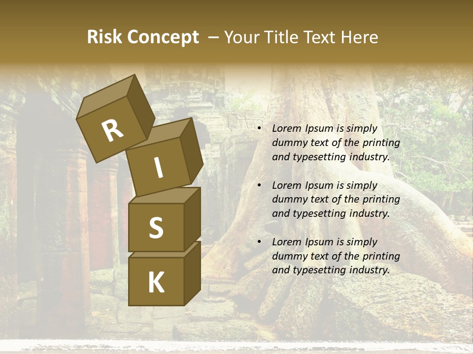 Angkor Archeology Tropical PowerPoint Template