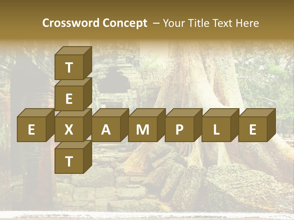 Angkor Archeology Tropical PowerPoint Template