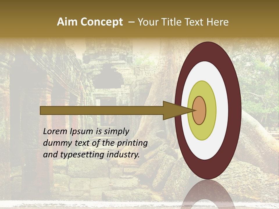 Angkor Archeology Tropical PowerPoint Template