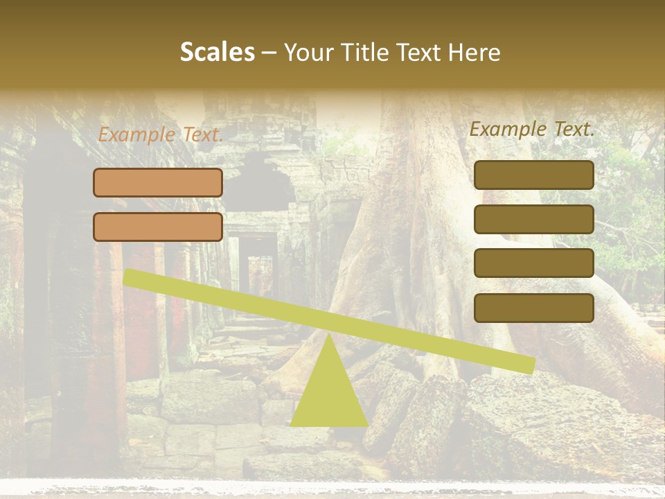 Angkor Archeology Tropical PowerPoint Template