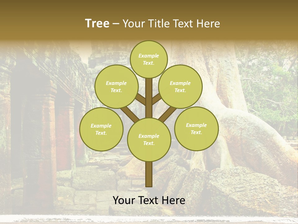 Angkor Archeology Tropical PowerPoint Template