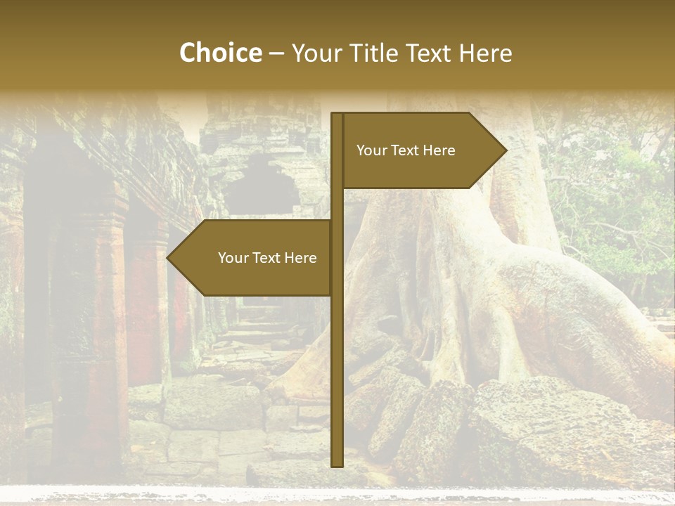 Angkor Archeology Tropical PowerPoint Template