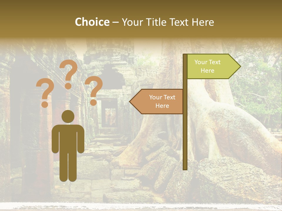Angkor Archeology Tropical PowerPoint Template
