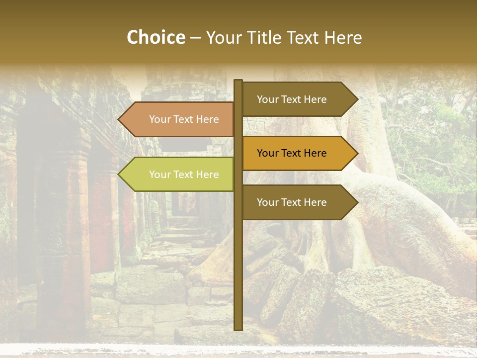 Angkor Archeology Tropical PowerPoint Template