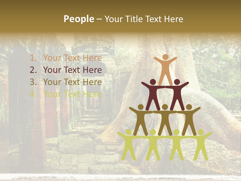Angkor Archeology Tropical PowerPoint Template