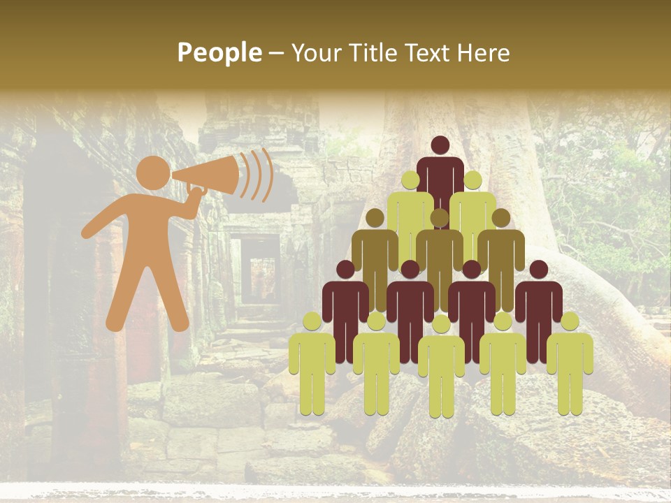 Angkor Archeology Tropical PowerPoint Template