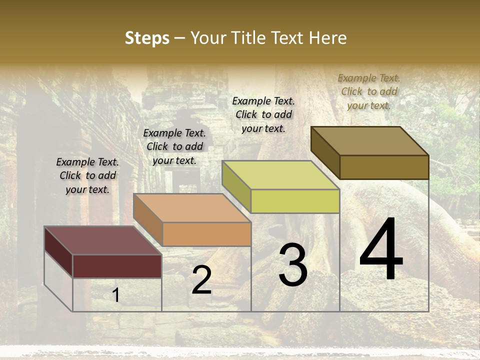 Angkor Archeology Tropical PowerPoint Template