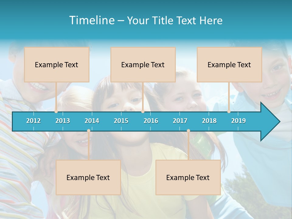 Children Group Lad PowerPoint Template
