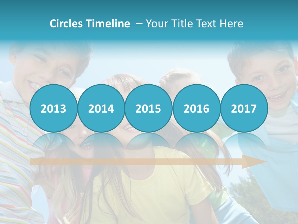 Children Group Lad PowerPoint Template