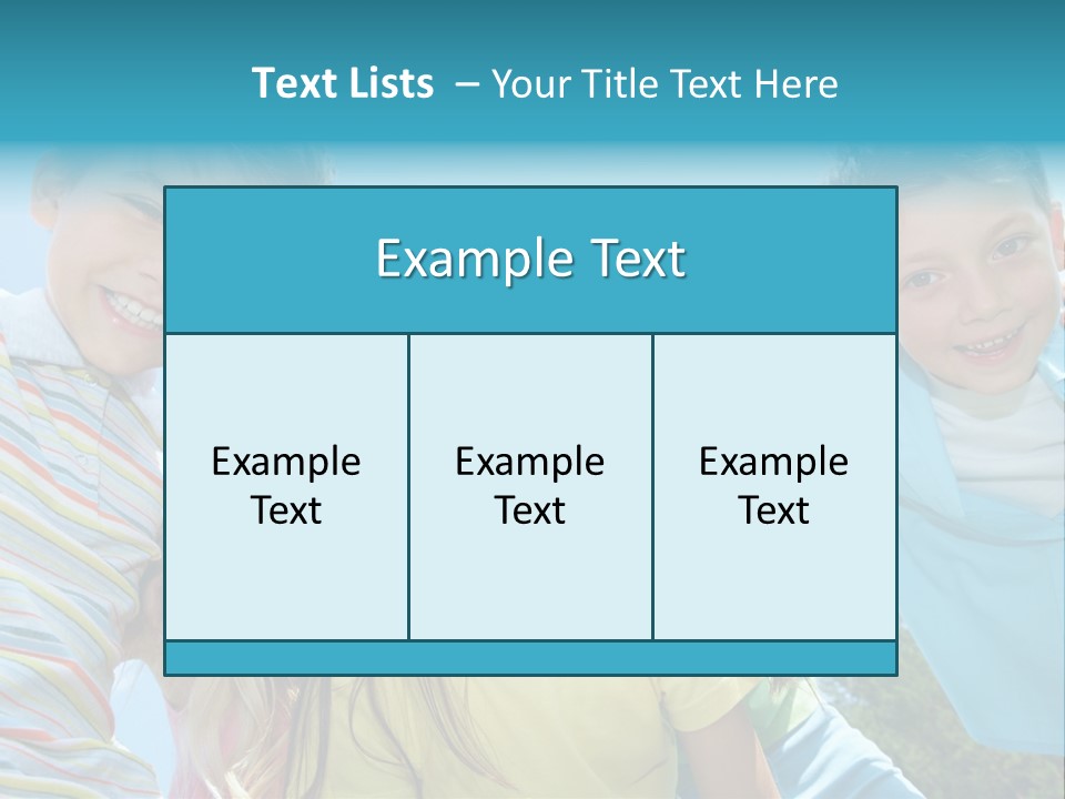 Children Group Lad PowerPoint Template