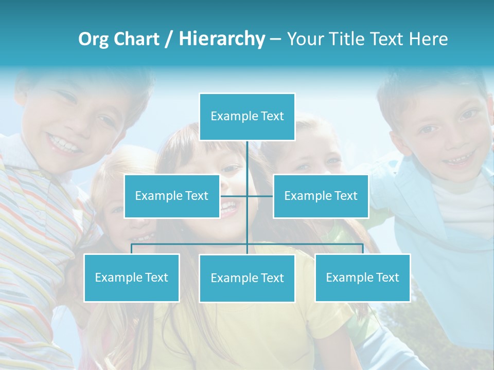 Children Group Lad PowerPoint Template