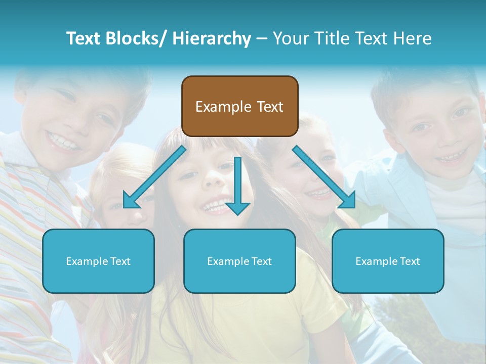 Children Group Lad PowerPoint Template