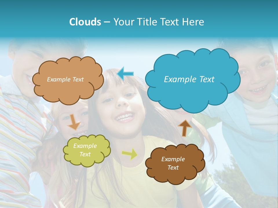 Children Group Lad PowerPoint Template