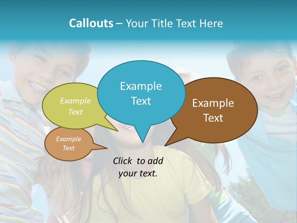 Children Group Lad PowerPoint Template