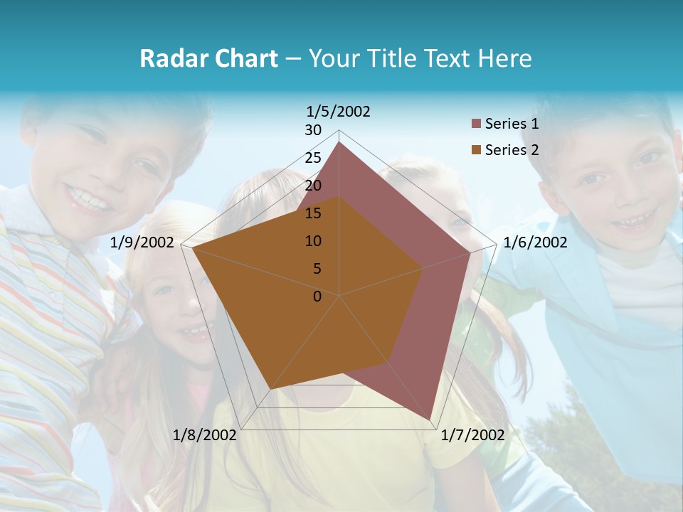 Children Group Lad PowerPoint Template
