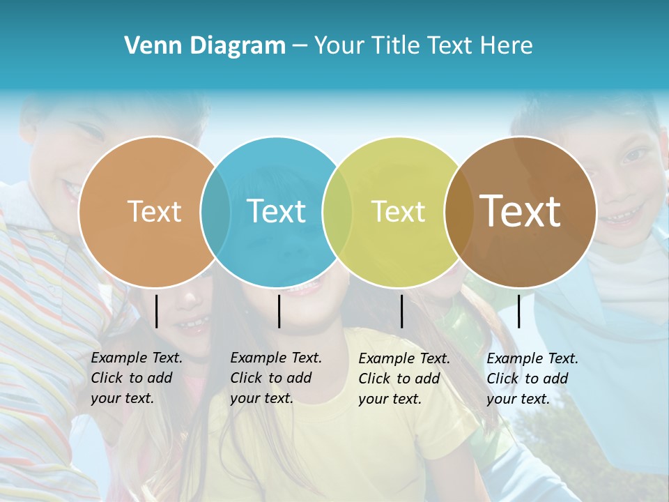 Children Group Lad PowerPoint Template