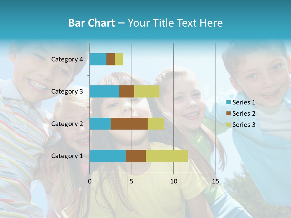 Children Group Lad PowerPoint Template