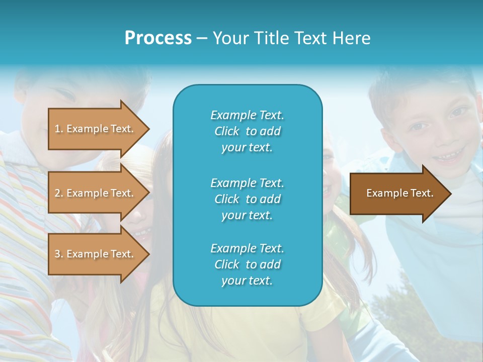 Children Group Lad PowerPoint Template