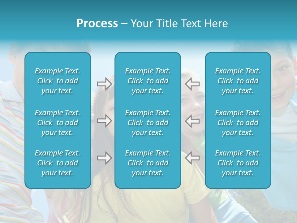 Children Group Lad PowerPoint Template