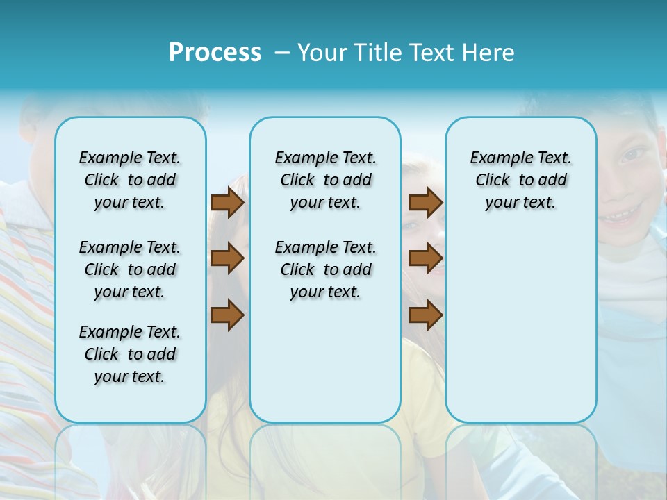 Children Group Lad PowerPoint Template