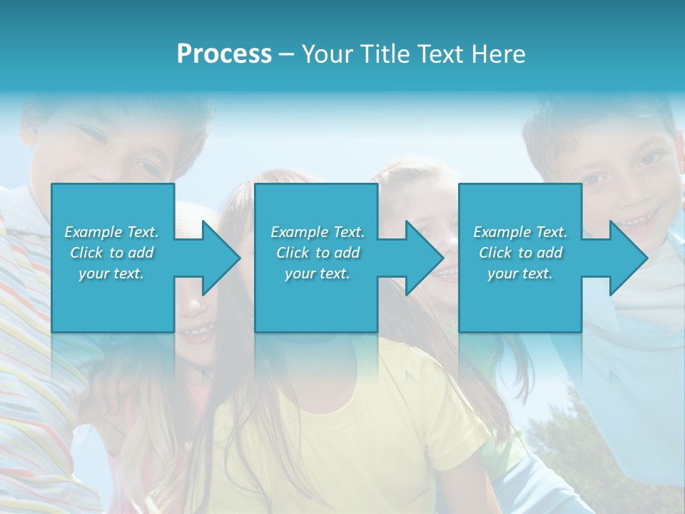 Children Group Lad PowerPoint Template