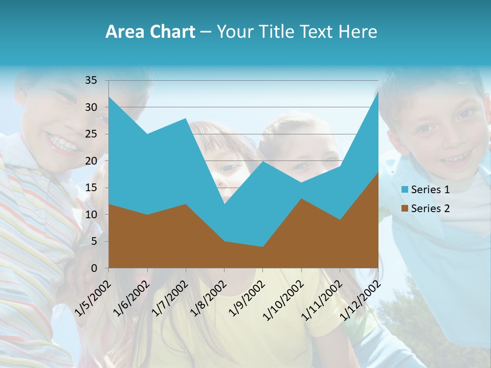 Children Group Lad PowerPoint Template