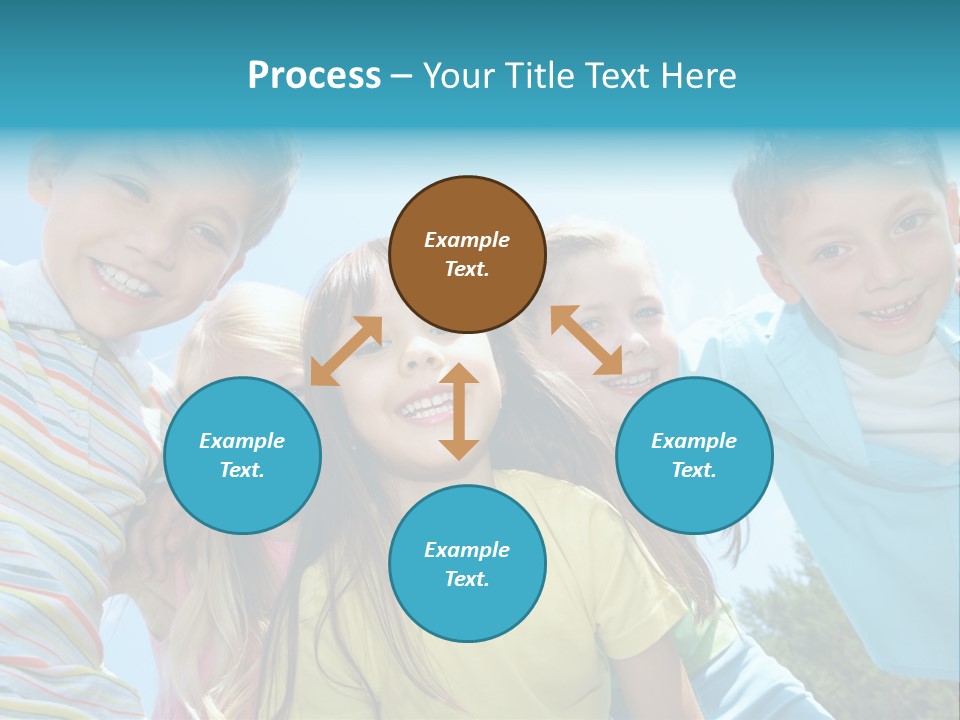 Children Group Lad PowerPoint Template