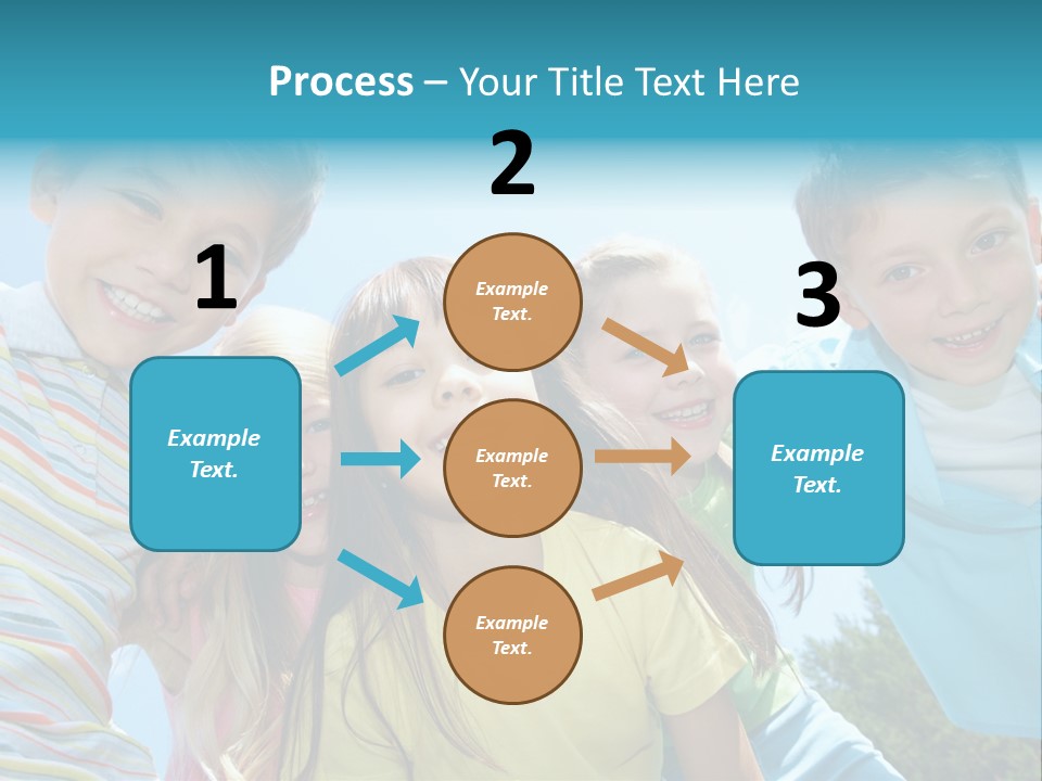 Children Group Lad PowerPoint Template