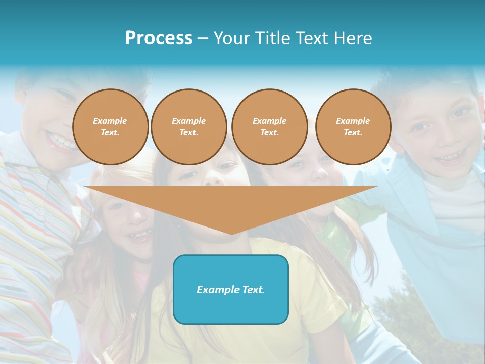 Children Group Lad PowerPoint Template