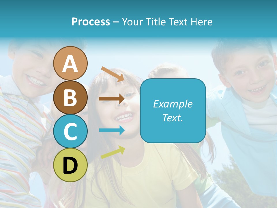 Children Group Lad PowerPoint Template