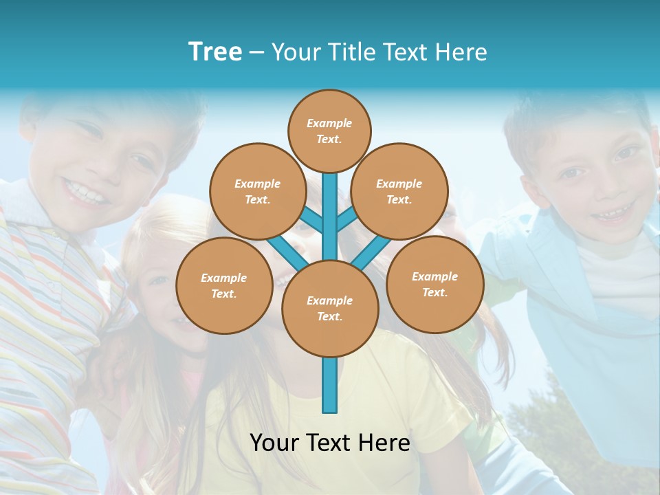 Children Group Lad PowerPoint Template