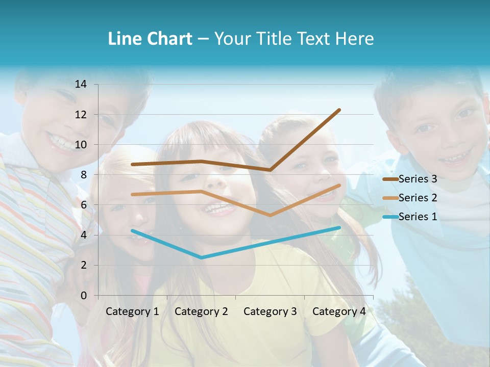 Children Group Lad PowerPoint Template