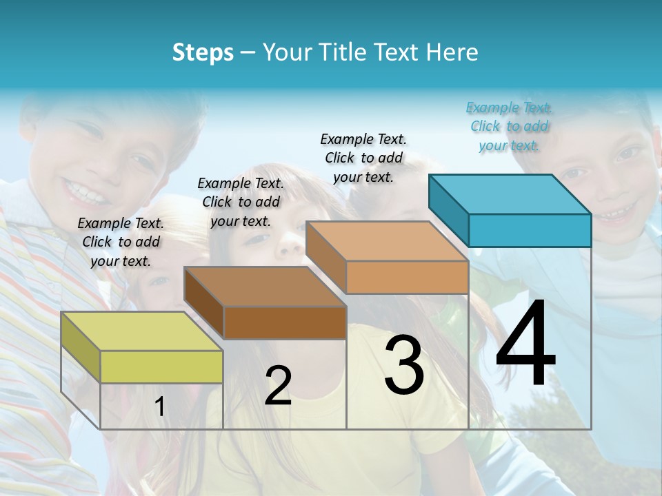 Children Group Lad PowerPoint Template