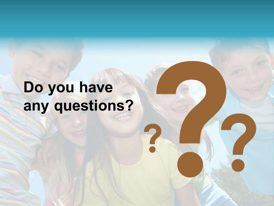 Children Group Lad PowerPoint Template